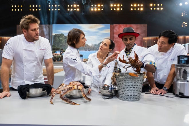"Iron Chef: The Quest for an Iron Legend" Profiles (from left to right) Curtis Stone, Dominic Crane, Gabriella Camara, Marcus Samuelson, Ming Tsai.