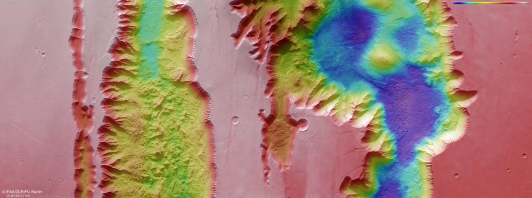 Ius and Tithonium Chasmata Topography