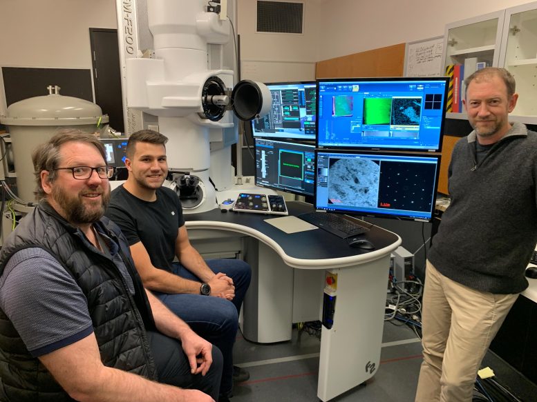 Dougal McCulloch, Alan Salk and Andy Tomkins