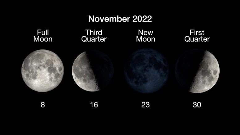 Moon phases in November 2022