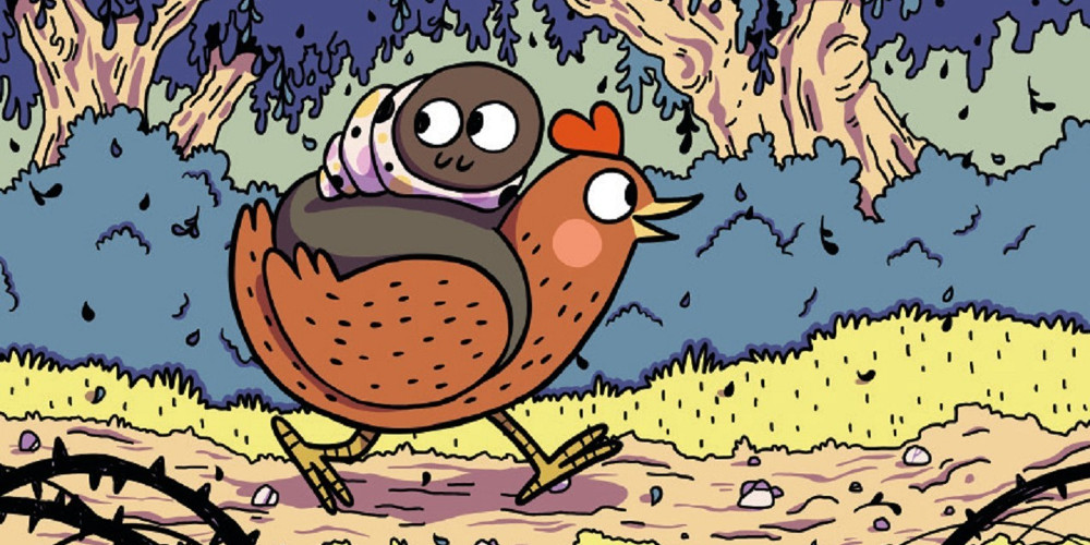 A chicken and caterpillar go on an Adventure Chicken in our comic book review - the ntower tower