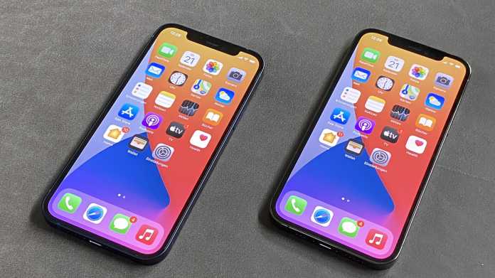 IPhone 12 with iPhone 12 Pro
