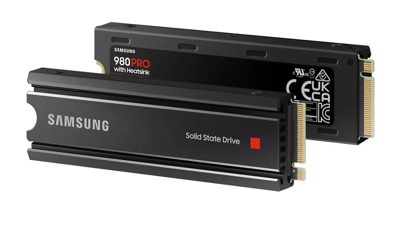 The Samsung 980 PRO SSD comes in an aluminum heatsink version