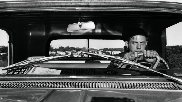 A selfie from 1966 behind the wheel of Haverstraw, NY (Photo: © Lee Friedlander C/O Berlin)