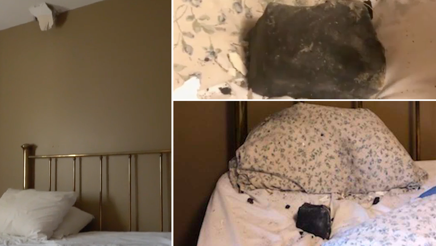 Canada: Melon-sized meteorite crashes into bed while sleeping