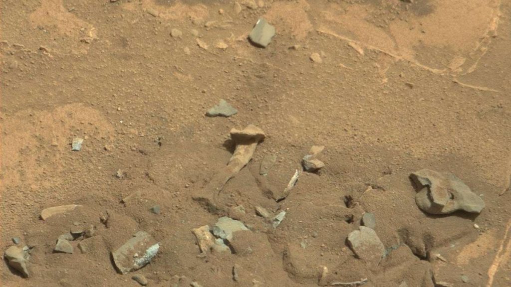 "Buried Skeletons" on Mars: NASA rover takes extraordinary pictures