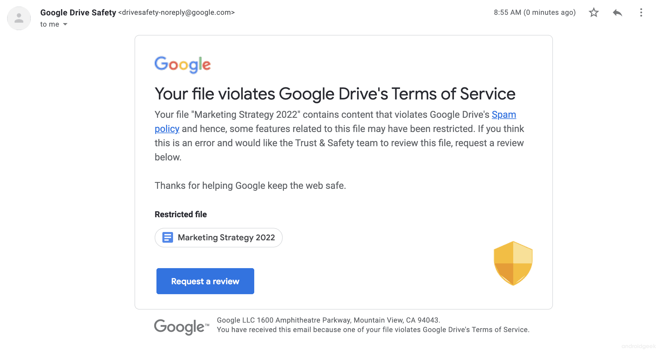 Here you need to know about Google Drive, Terms of Service 1