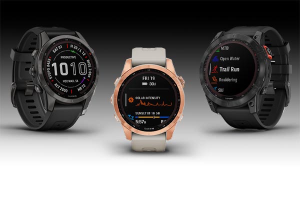 Garmin Phoenix 7, multisport watch with touch screen and solar glass