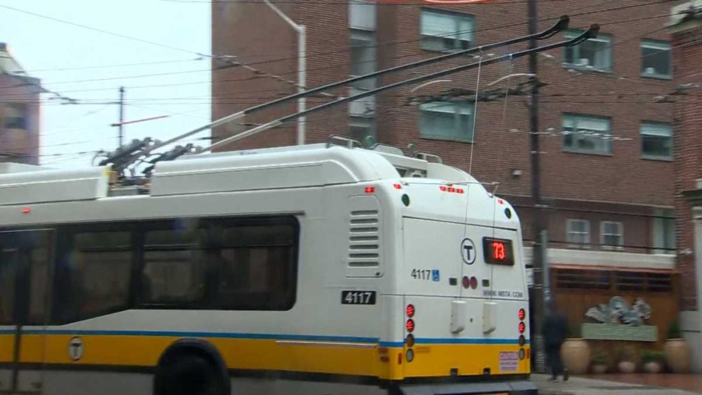 MBTA removes Route 71, 73 trolleybuses from service