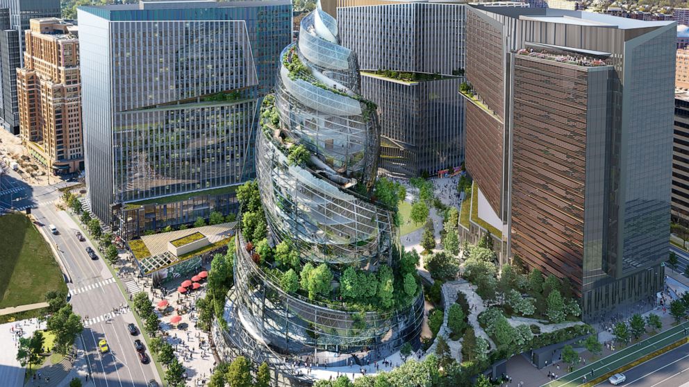 The province gives approval for the snail-shaped Amazon headquarters tower