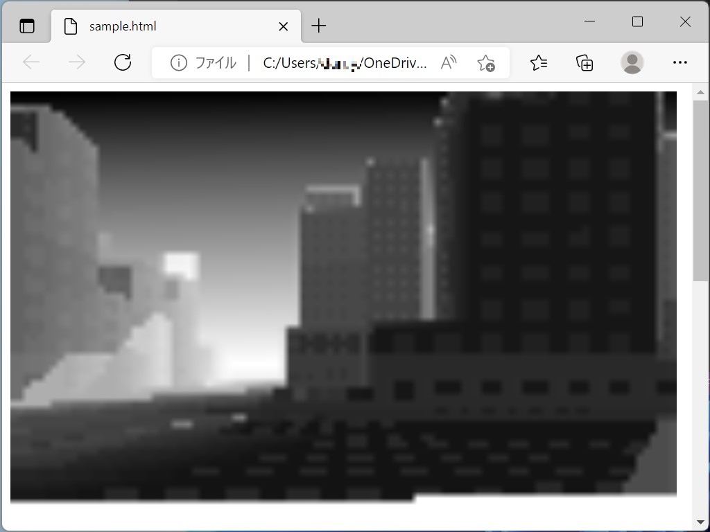 City scene drawn with only 256 characters JavaScript I don't understand because the animation is so amazing - Yajiuma no Mori --Window no Mori