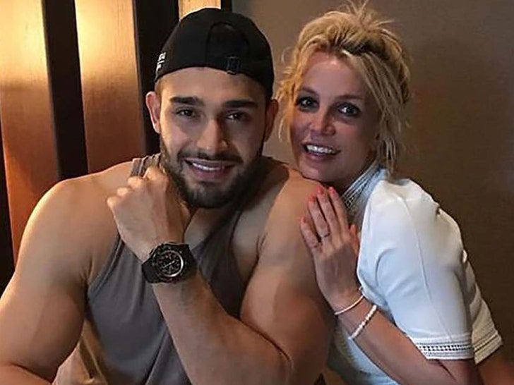Sam Asghari and Britney Spears together