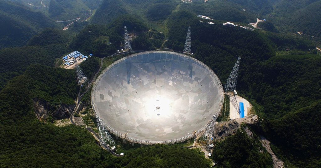Chinese telescope found no strange signal.  The search continues.