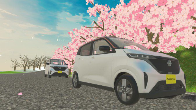 [دردشة VR]A world where you can test drive the new Nissan electric car, the fun of driving with the four seasons!