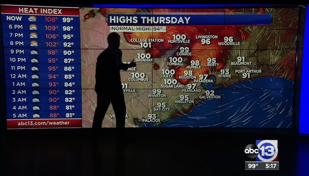 Energy flickers as a Texas meteorologist says heat wave could cause outages