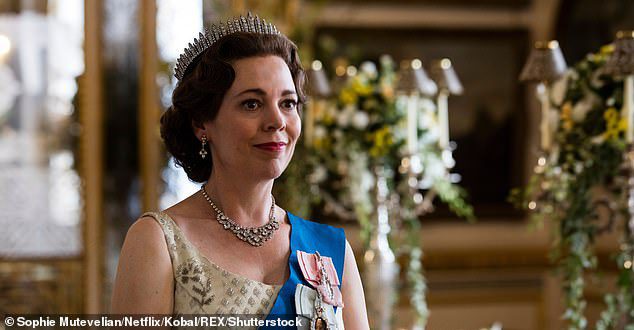 Regal: She won high praise for her role as Queen Elizabeth II in The Crown