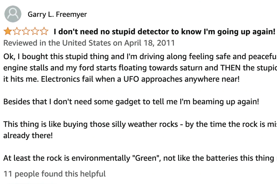 Amazon: Funniest Product Reviews On The Internet