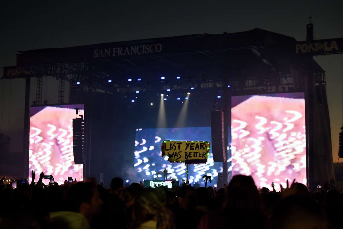 Kaytranada performs on the Pier stand at the Portola Music Festival, Saturday, September 25, 2022.