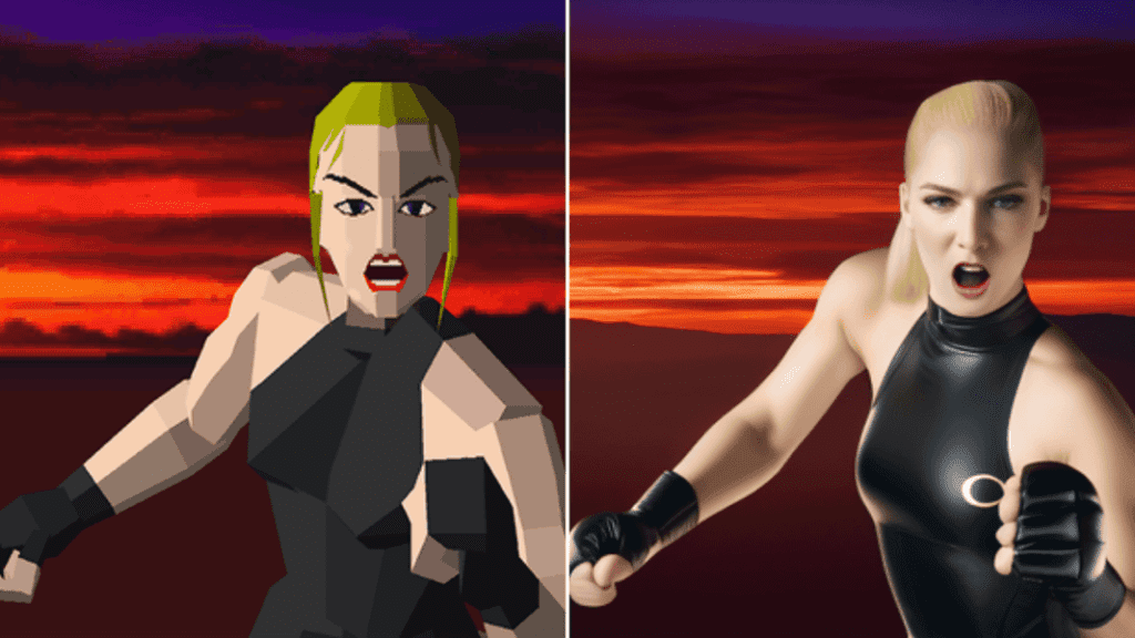 It would be amazing if 'Stable Diffusion' AI image generation was used to make Virtua Fighter's kakukaku high quality polygons into a modern real 3DCG - GIGAZINE