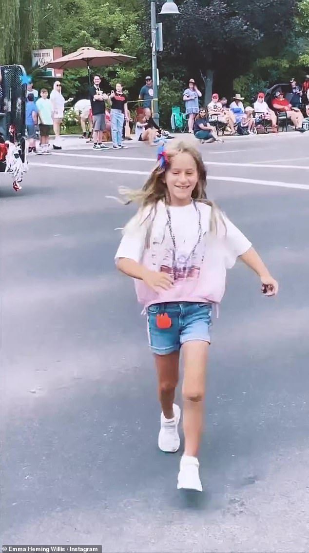 Parade: The video also shows Evelyn riding her bike and attending a local show while Evelyn also reacts with shock when watching Stranger Things on Netflix