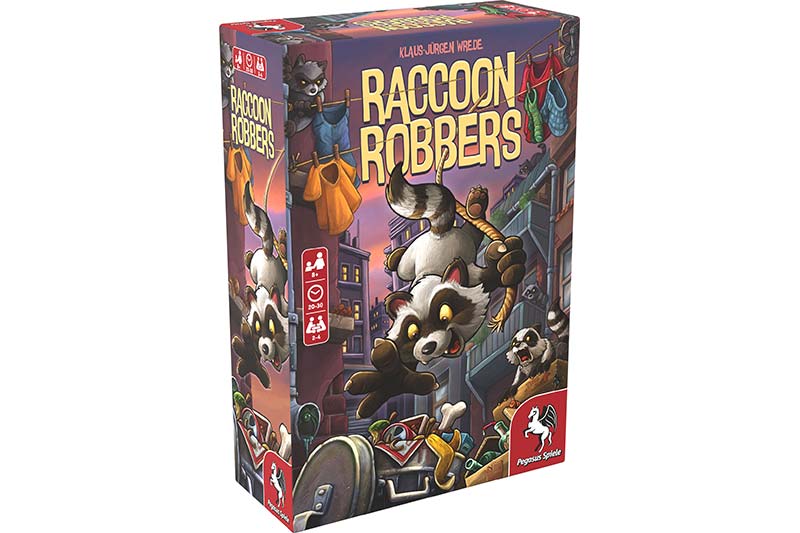 Raccoon Robbers - Game Box - Photo by Pegasus Games