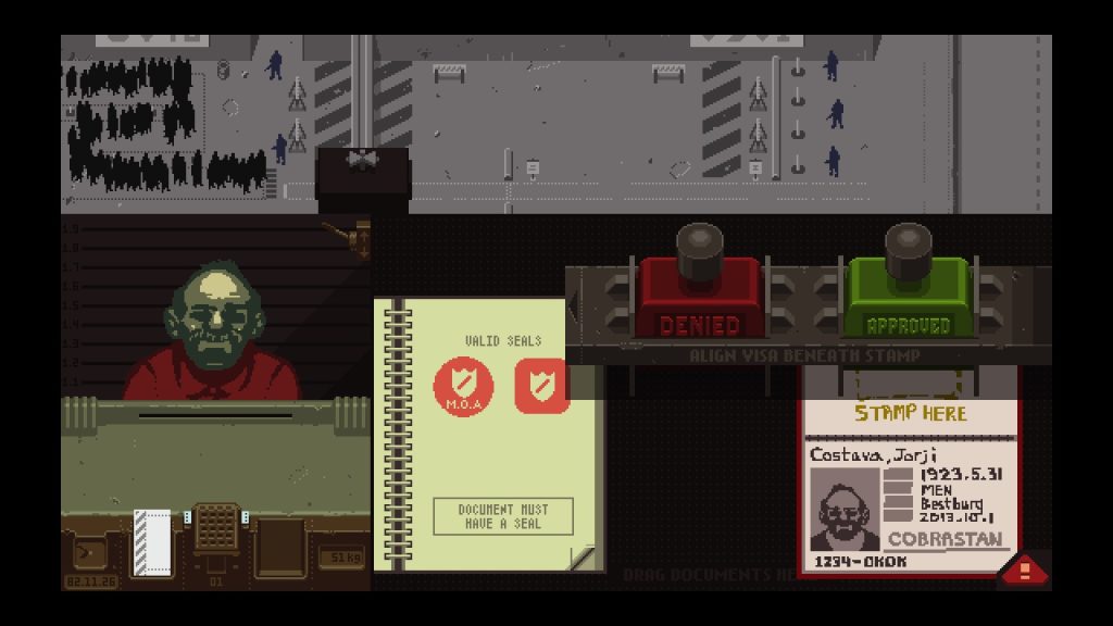The Immigration Inspector sim "Papers, Please" is being remade with a game engine change.  No change, big change - automatic