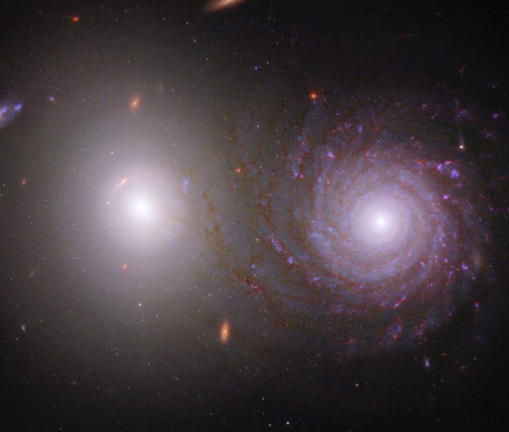Galaxy pair "VV 191" imaged by the Hubble Space Telescope and the Webb Space Telescope |  Sorae Portal site to the universe